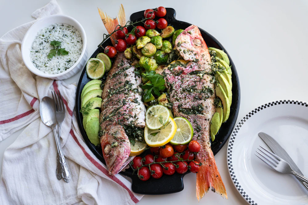 Pescado del día a la brasa